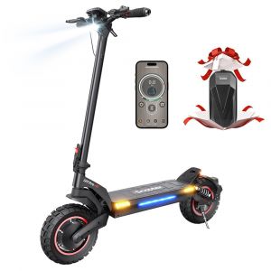 Trottinette Électrique Iscooter Ix7 Pro, Moteur 1000 W * 2, Batterie 48 V 17,5 Ah, Pneus Tout-Terrain De 10 Pouces, Vitesse Maximale De 60 Km/H, Autonomie De 80 Km - Occasion
