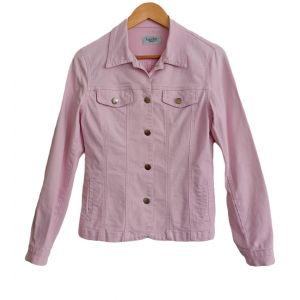 Veste Multipoche Rose Pale. Antonelle. Coton. Elasthanne. Taille 38 - Occasion