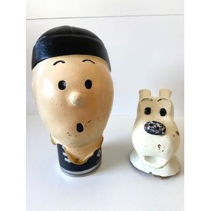 Anciennes Figurines Collector Tintin & Milou Le Lotus Bleu 1950 - 1960 Celluloïd - Occasion