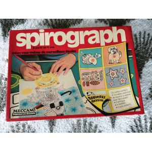 Jeu Vintage De Chez Meccano = Spirograph Des Ann&eacute;es 70 , &Agrave; Partir De 6 Ans - Cr&eacute;ez Vous M&ecirc;me De Merveilleux Dessins - Avec Notice - R&eacute;f&eacute;rence 124177 - Occasion