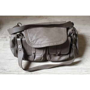 Grand sac en cuir multipoches TEXIER super &eacute;tat - Occasion