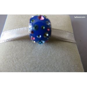 Charm 175 Perle Bleue Et Cristaux Amore & Baci - Occasion