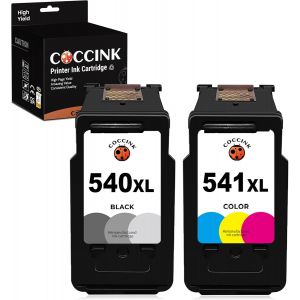 PG-540XL CL-541XL Cartouches d'encre Remplacement pour Canon Cartouche 540 541 Noir et Couleur Pixma MG3600 MG3650 MG4250 TS5150 TS5151 MX475 MX535 MG2250 MG3550 MG3200 MG3150 MG3250 MG2150 - Occasion