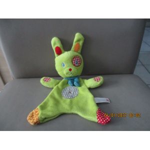 Doudou Plat Lapin Vert Nicotoy Simba Dickie - Occasion