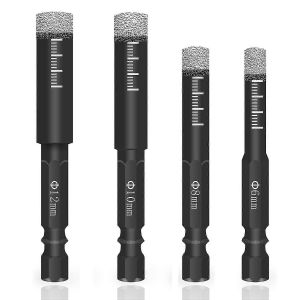 Pièces Forets diamantés 6|8|10|12 mm pour céramique, granit, verre - Occasion
