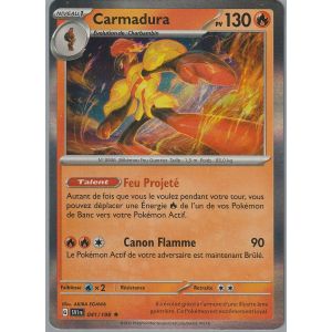 Carte Pokemon - Carmadura - 041/198 - Holo-Rare - Ecarlate Et Violet - - Occasion