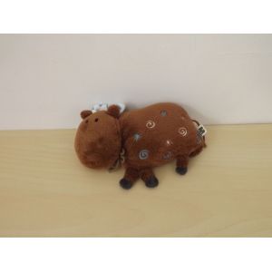 Doudou Hochet Vache Bison Marron Bleu Dpam Du Pareil Au Même - Occasion