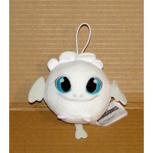 Peluche Dragons Dreamworks porte cles furie &eacute;clair lightfury jakala - Occasion
