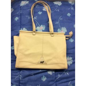 Sac &Agrave; Bandouli&egrave;re Texier Grand Sac &Eacute;paule Cuir Beige - Occasion