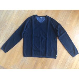 Pull Col En V Armani Jeans Taille L Pull Armani Noir Aj - Occasion