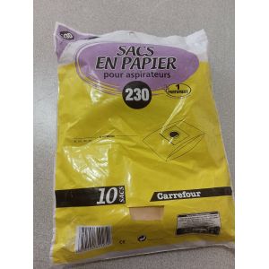 10 sacs sac aspirateur papier poussi&egrave;re carrefour 230 Daewoo rc105 rc108 rc205 rc 105 108 205 - Occasion