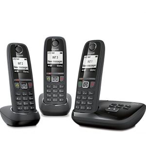 T&eacute;l&eacute;phone r&eacute;pondeur 3 combin&eacute;s Gigaset AS470A trio: (marque de r&eacute;f&eacute;rence en t&eacute;l&eacute;phonie). - Occasion