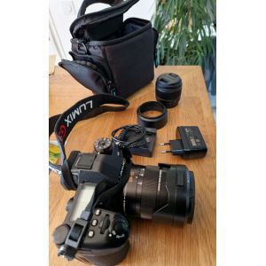Panasonic Lumix DC-G9 20 mpix + Objectif 25mm f/1.7 + Objectif Lumix vario 12-60 + Saccoche - Occasion