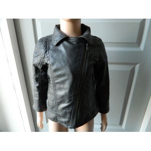 Veste Gemo Perfecto Simili Cuir 4 Ans Noir - Occasion