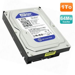 Disque Dur 1To Western Digital Blue SATA 3.5" WD10EZEX-00WN4A0 64Mo 7200 RPM - Occasion