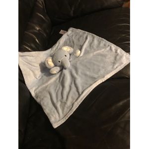 Doudou Couverture Early Days Primark Elephant Bleu 47/47cm - Occasion