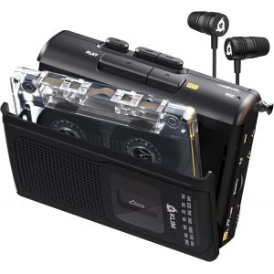 KLIM K8 Lecteur Enregistreur Cassette Audio - Radio AM/FM - Noir - Occasion