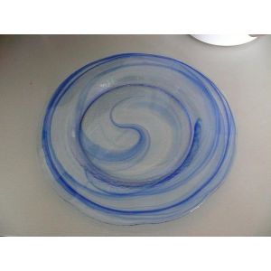 Assiette De Service Bleue - Occasion