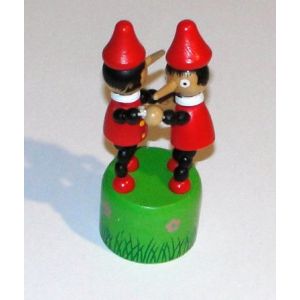 Pinocchio Wakouwa Figurine Articul&eacute; Poussoir En Bois &Eacute;lastic - Occasion