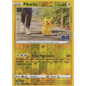 Carte Pokemon - Pikachu - 027/078 - Reverse - Eb10,5 - Pokemon Go - - Occasion