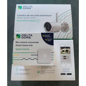 Ensemble 2 caméras tycam 2100 + 1 box connectée Tydom home - Occasion