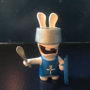 Figurine Lapin Crétin Chevalier - Série Les Lapins Crétins Retour Vers Le Passé (Ubisoft 2010) - Occasion