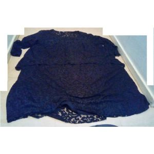 Robe Tunique Longue Dentelle Jean Delfin Taille 56-58 .. - Occasion