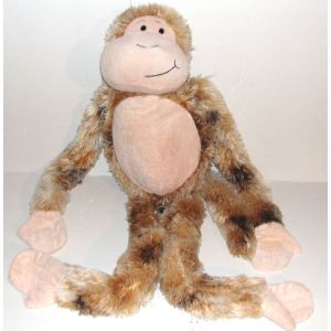 Peluche Singe Toys R Us Sonore Grand Format Couleur Chiné Marron 70 Cm - Occasion