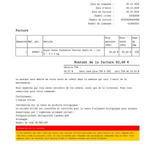 2 Sacs De Croquettes Royal Canin Yorkshire Terrier 8+ - Occasion