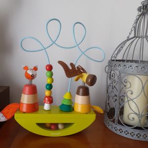 Janod: Boulier & encastrements &agrave; bascule *bois massif/m&eacute;tal - Occasion