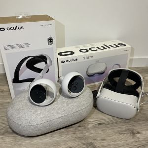 Oculus Quest 2 - 64 Go + Sangle Elite avec batterie et &eacute;tui de transport - Occasion