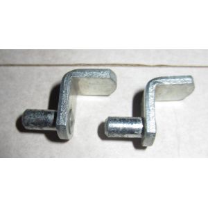 2 Taquets Acier suspension &eacute;tag&egrave;re Ikea 2,2cm diam&egrave;tre 5mm partie plate 10/13mm - Occasion