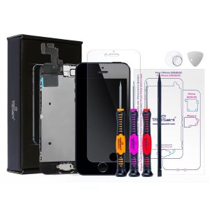 Trop Saint® Écran Pour Iphone Se (2016) Noir - Lcd Complet - Kit De Réparation Premium Avec Notice, Outils, Patron De Repérage Magnetique Et Verre Trempé - Occasion