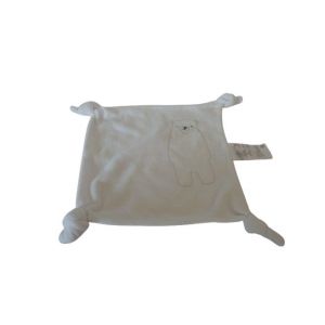 Doudou Carré Plat Ours Comme Neuf Vertbaudet - Occasion