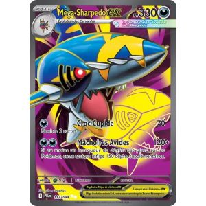 Carte Pok&eacute;mon - M&eacute;ga-Sharpedo Ex - 113/094 - Secr&egrave;te-Rare - Flammes Fantasmagoriques - Occasion