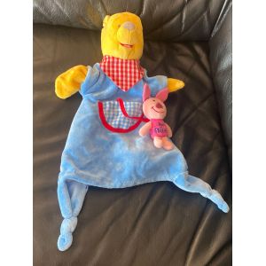 GRAND DOUDOU MARIONNETTE WINNIE L'OURSON DISNEYLAND RESORT PARIS PORCINET POCHE MY FRIEND 38 CM - Occasion
