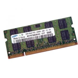 2Go RAM PC Portable SODIMM SAMSUNG M470T5663EH3-CF7 DDR2 PC2-6400S 800MHz CL6 - Occasion