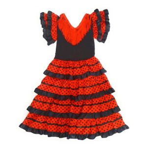 Robe Flamenco Pour Fille:Taille 6 - Occasion