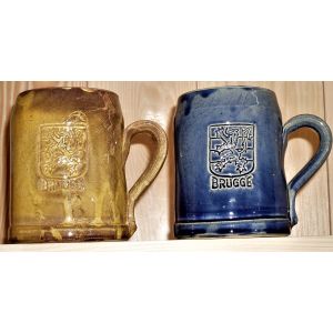 Chopes de bière BRUGGE (BRUGES) - Lot de 2 - Occasion
