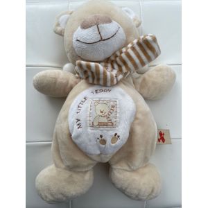 Peluche Doudou Ours Nicotoy &Eacute;charpe - Occasion