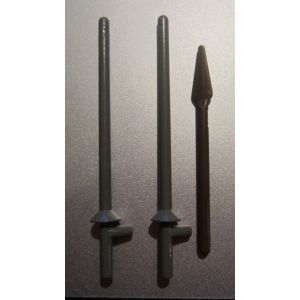 3 lances playmobil 2 lances de tournoi 1 de garde du château - Occasion