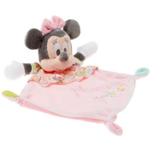 Doudou Minnie Rose Mouchoir Fleuri Fleurs Roses Peluche Jouet Bebe Petite Fille Souris Nicotoy Simba Toys Benelux Comforter Mouse - Occasion