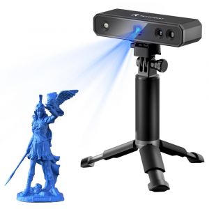 Revopoint MINI scanner 3D édition standard, précision de 0,02 mm, distance de point de 0,05 mm, vitesse de numérisation de 10 ips, mini plateau tournant - Occasion