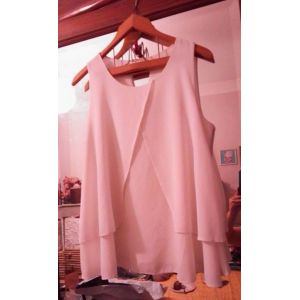 Top Double Voilage Blanc 44 Xxl Mado Et Les Autres. - Occasion