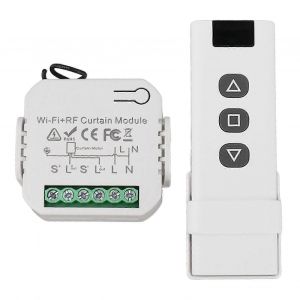 Commande de volet roulant sans fil Kit de mise à niveau Interrupteur sans fil pour volets Stores Auvents se compose d'une télécommande RF - Occasion
