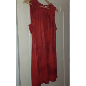 Robe En Simili Cuir Rouge - Occasion