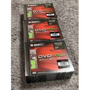 Lot de 3 packs de dix DVD-RW 4.7Gb 120min 4x soit 30 pi&egrave;ces - Occasion