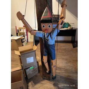 Marionnette "Pinocchio" en bois - Occasion