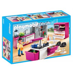 Playmobil 5582 Cuisine Avec Îlot - Occasion