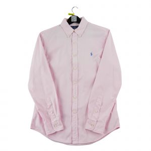 Reconditionn&eacute; - Chemise Classiques Homme Uni Rose - Taille M - Homme - Rose - Occasion